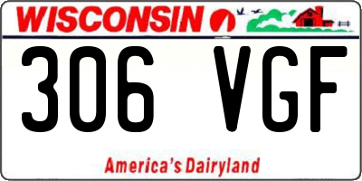 WI license plate 306VGF