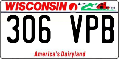 WI license plate 306VPB