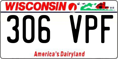 WI license plate 306VPF