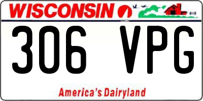 WI license plate 306VPG