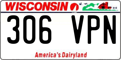 WI license plate 306VPN