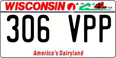 WI license plate 306VPP
