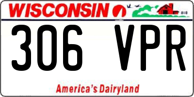 WI license plate 306VPR