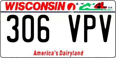 WI license plate 306VPV