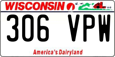 WI license plate 306VPW
