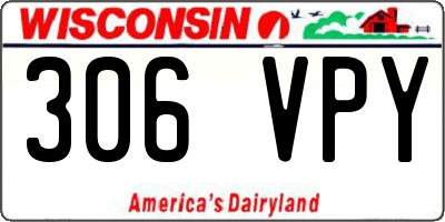 WI license plate 306VPY