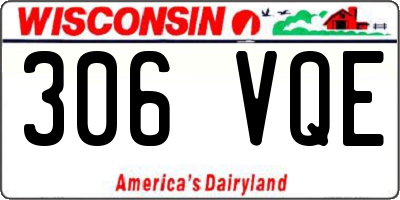 WI license plate 306VQE