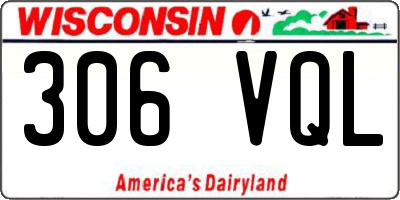 WI license plate 306VQL