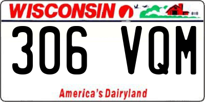 WI license plate 306VQM