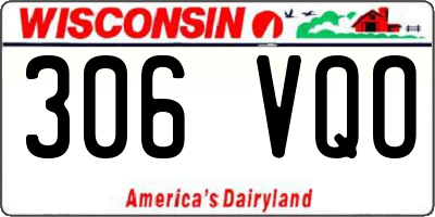 WI license plate 306VQO