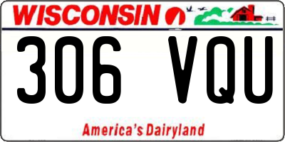 WI license plate 306VQU