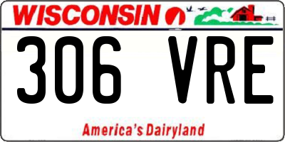 WI license plate 306VRE