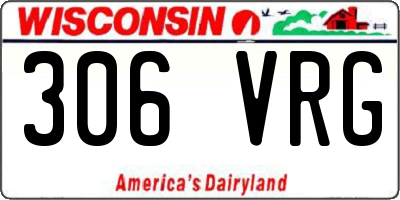 WI license plate 306VRG