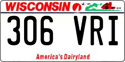 WI license plate 306VRI