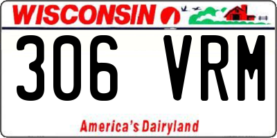 WI license plate 306VRM