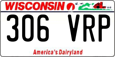 WI license plate 306VRP