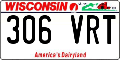 WI license plate 306VRT