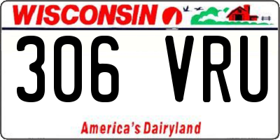 WI license plate 306VRU