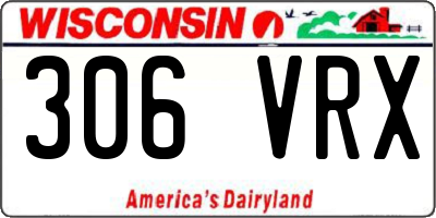 WI license plate 306VRX