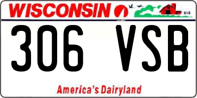 WI license plate 306VSB