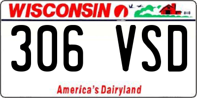 WI license plate 306VSD