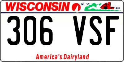 WI license plate 306VSF