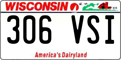 WI license plate 306VSI
