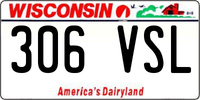 WI license plate 306VSL