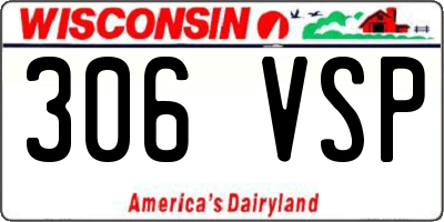 WI license plate 306VSP