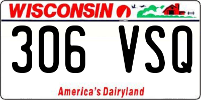 WI license plate 306VSQ