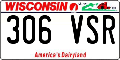 WI license plate 306VSR