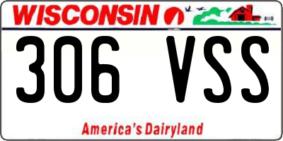 WI license plate 306VSS