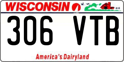 WI license plate 306VTB