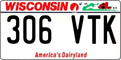 WI license plate 306VTK