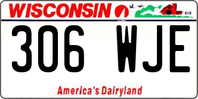 WI license plate 306WJE
