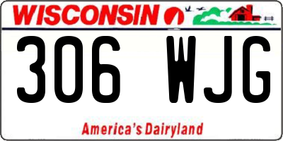 WI license plate 306WJG