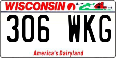 WI license plate 306WKG