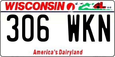 WI license plate 306WKN