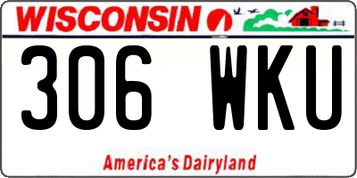 WI license plate 306WKU