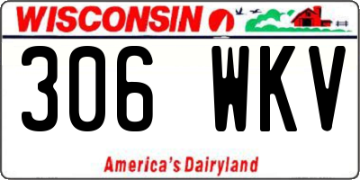 WI license plate 306WKV