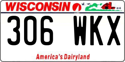 WI license plate 306WKX