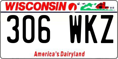 WI license plate 306WKZ