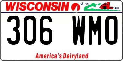 WI license plate 306WMO