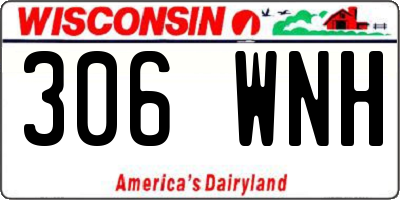 WI license plate 306WNH