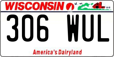 WI license plate 306WUL