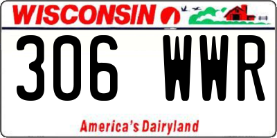 WI license plate 306WWR