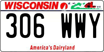 WI license plate 306WWY