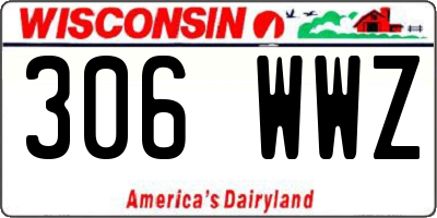 WI license plate 306WWZ