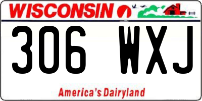 WI license plate 306WXJ
