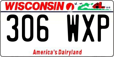 WI license plate 306WXP